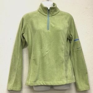 Horny Toad Bright Green Fleece 1/4 Zip Pullover